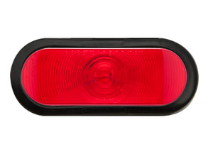 Optronics - Sealed Tail Light 6in Red Oval Flush Mount With Rubber Grommet Ring - ST70RK