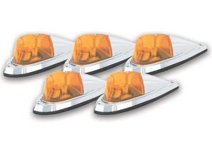 Pacer - Led Amber Deluxe Chrome 5 Light Kit - 20-106