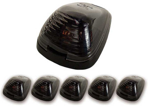 Pacer - 9912 Ford Super Duty Style Hifive Smoke/amber Cab Roof Light 5 Piece Kit - 20-235S