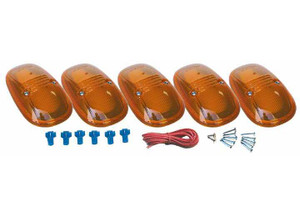 Pacer - 9902 Dodge Ram Style Hifive Amber Cab Roof Light 5 Piece Kit - 20-245