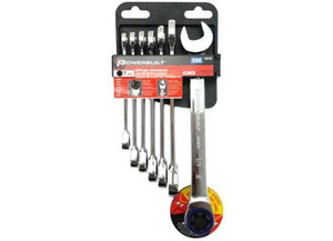 Powerbuilt - 7 Piece Sae 100 Tooth Ratcheting Wrench Set - 642761