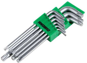 Powerbuilt - 9 Piece Long Arm Torx Key Wrench Set - 941203