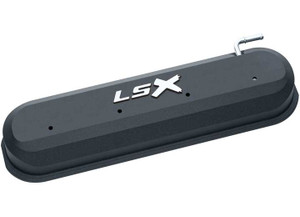 Proform - Diecast Valve Covers Lsx Slantedge Raised Emblem Black - 141-256