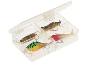 Plano - 344840 Utility Box 4 Comp Clear W Tab - 344840