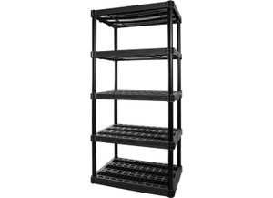 Plano - 5shelf Extra Heavy Duty Black 200lbs/shelf 73inx36inx24in - PLA9624SB