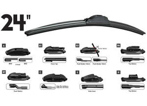 ProMaxx Automotive - Oe Wiper Blade 24in Front Multifit Oe 8pcs - RTX24OE