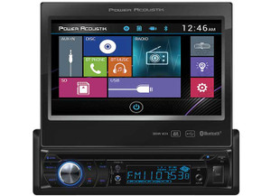 Power Acoustik - 1din Source Unit W/bluetooth & Motorized 7in Lcd - PD724B