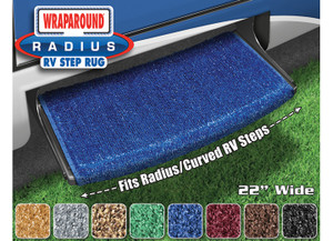 Prest-O-Fit - Wraparound Radius Step Rug (22in Wide)  Imperial Blue - 2-0204