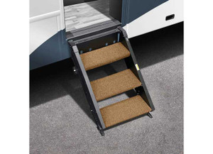 Prest-O-Fit - Trailhead Step Rug 17.5in Wide (3 Pc Set) For Morryde 2nd Generation Stepabove 3 Stepbuckskin Brown - 2-0513