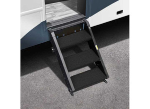 Prest-O-Fit - Trailhead Step Rug 23.5in Wide (3 Pc Set) For Morryde 2nd Generation Stepabove 3 Stepobsidian Black - 2-0524