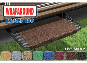 Prest-O-Fit - Wraparound Step Rug (18in Wide)  Espresso - 2-1040