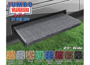 Prest-O-Fit - Jumbo Wraparound + Plus Step Rug (23in Wide)  Stone Gray - 2-1053