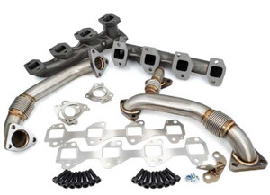 Pacific Performance Engineering - High Flow Exhaust Manifold And Uppipes Kit Silverado/sierra 6.6l L5p  Raw - 116112500