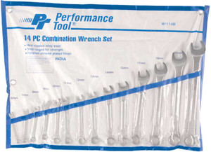 Performance Tool - 14pc Met Combo Wrench Set - W1114M
