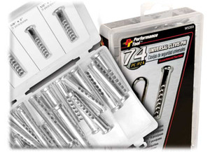Performance Tool - 74pc Universal Clevis Pin Asrt - W5359