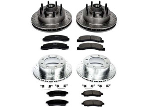 Powerstop - Front & Rear 1 Click Brake Kit W/ Hardware - K1393