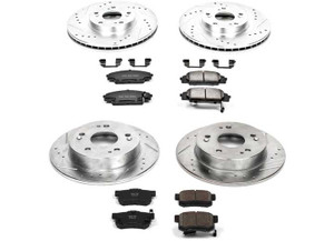 Powerstop - Front & Rear 1 Click Brake Kit W/ Hardware - K2440