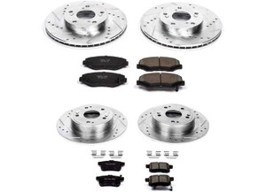 Powerstop - Front & Rear 1 Click Brake Kit W/ Hardware - K2744