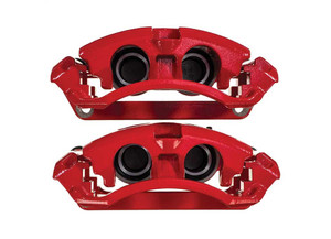 Powerstop - 1322 Ford F250/f350 Super Duty Rear Red Caliper Pair W/ Brkt - S5472