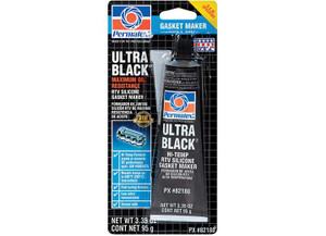 Permatex - Ultra Black Rtv Silicone Gasket Maker High Flex & Oil Resistant 3oz Tube Cas - 82180