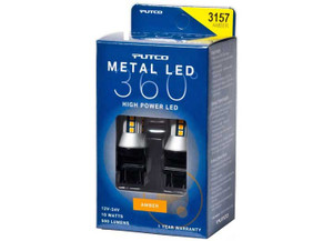 Putco - 3157  Amber Plasma Led Metal Led 360 - 343157A-360