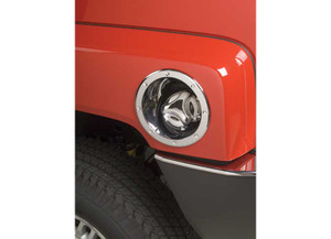 Putco - 0509 H3 Chrome (includes Surround And Cap) Fuel Tank Door Cover - 400931