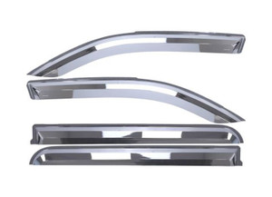 Putco - 19c Ram 1500 Crew Cab 4 Pc Chrome Element Window Visors - 480071