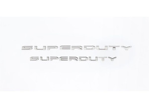 Putco - 1719 F250/f350/1718 F450 Super Duty Stamped Stainless Steel Tailgate/rear Ford Lettering Emblems - 55552FD