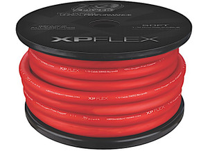 XS Power - 1/0 Cable 5250 Strands 10% Ofc 90% Cca Iced Red 50ft Spool - XPFLEX0RD-50