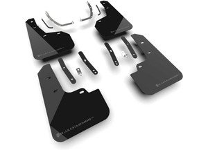 Rally Armor - 25c Tucson Hev/n Line Front And Back Black Mud Flap/dark Grey Logo - MF135-UR-BLK-DGRY