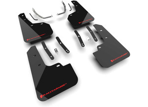 Rally Armor - 25c Tucson Hev/n Line Front And Rearcblack Mud Flap/red Logo - MF135-UR-BLK-RD