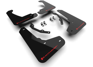 Rally Armor - 24c Prologue Black Mud Flap/red Logo - MF144-UR-BLK-RD