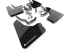 Rally Armor - 25c 4runner Front And Rear Black Mud Flap/white Logo - MF148-UR-BLK-WH