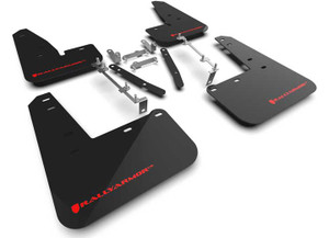 Rally Armor - 23c Gr Corolla (ex Standard Corolla Hatch/sedan) Black Mud Flap/red Logo - MF89-UR-BLK-RD