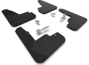 Rally Armor - 21c Mustang Mache No Drilling Reqd Black Mud Flap/metallic Black Logo - MF96-UR-BLK-MBK