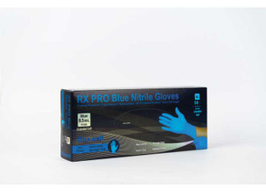 Raxwell - Rx Pro Blue Nitrile Gloves 8.5 Mil Ext. Cuff 50ct/box Xxlarge - RX40005