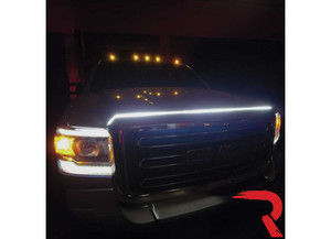 Recon - 70in Length Drl Hood Light With Start Up Sequence Oled White - 264001M