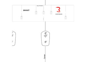 Recon - 17c F250/f350/f450/f550 Superduty Template For Installing Cab Roof Lights - 264342T
