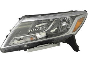 Regionmax - Lh Headlamp Assy Composite; Halogen; Black Bezel; Chrome Trim; Pathfinder 1316 - DS725-B001L