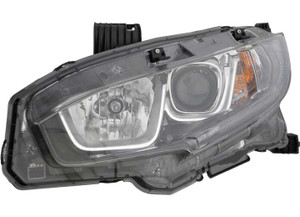 Regionmax - Lh Headlamp Assy Composite; Ex|exl|ext|lx; Halogen; Civic 1618 - HD675-B101L