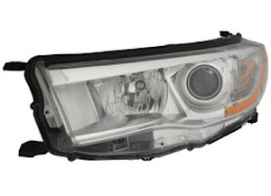Regionmax - Lh H/lmp Assy Comp; W/o Auto High Beam; W/o Smoked Chr Accent Highlander 201416 - TY1257-B001L