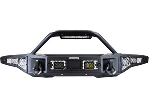 Go Rhino - 21c Bronco Rockline Winchready Front Full Width Bumper Textured Black - 331401T