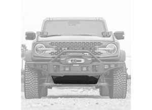 Go Rhino - 21c Bronco Rockline Front Bumper Lower Skid Plate Textured Black - 332120T