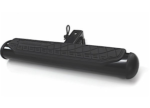 Go Rhino - 4in Rhino! Oval Hitchstep 2in Receivers  Side & Hitch Steps Black - 460B