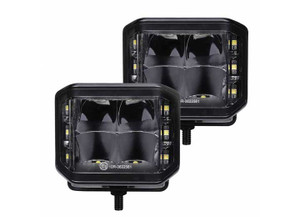 Go Rhino - Blackout Series 4x3 Cube Sideline Spot Light Kit Pair Blk - 750700321SCS