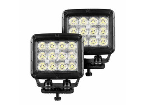 Go Rhino - 5in Bright Series Rectangle Single Spot Light Kit Blk - 751800523FCS