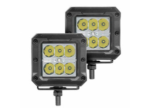 Go Rhino - Bright Series 3x3 Cube Spot Light Kit Pair Blk - 751803023SCS