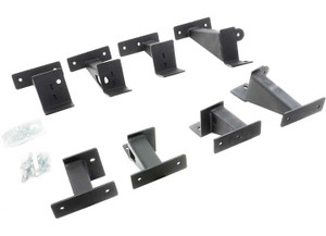 Go Rhino - 20c Gladiator Jt Crew Cab Frame Slider (mounting Brackets Only) Textured Black - FSD4516TK