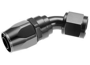 Red Horse Performance - 04 45 Deg Double Swivel Hose Endblack - 1045-04-2