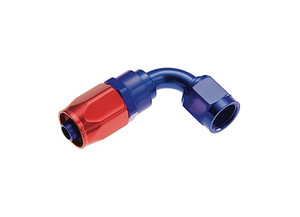 Red Horse Performance - 06 90 Degree Female Aluminum Hose End  Red&blue - 1090-06-1